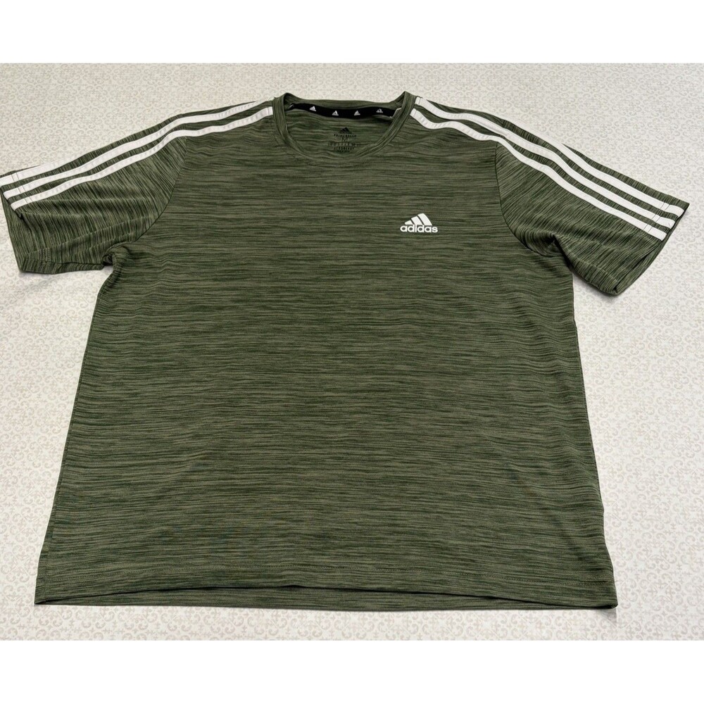 Green Adidas Aeroready Primegreen Men's Medium Performance Classic Soccer Shirt